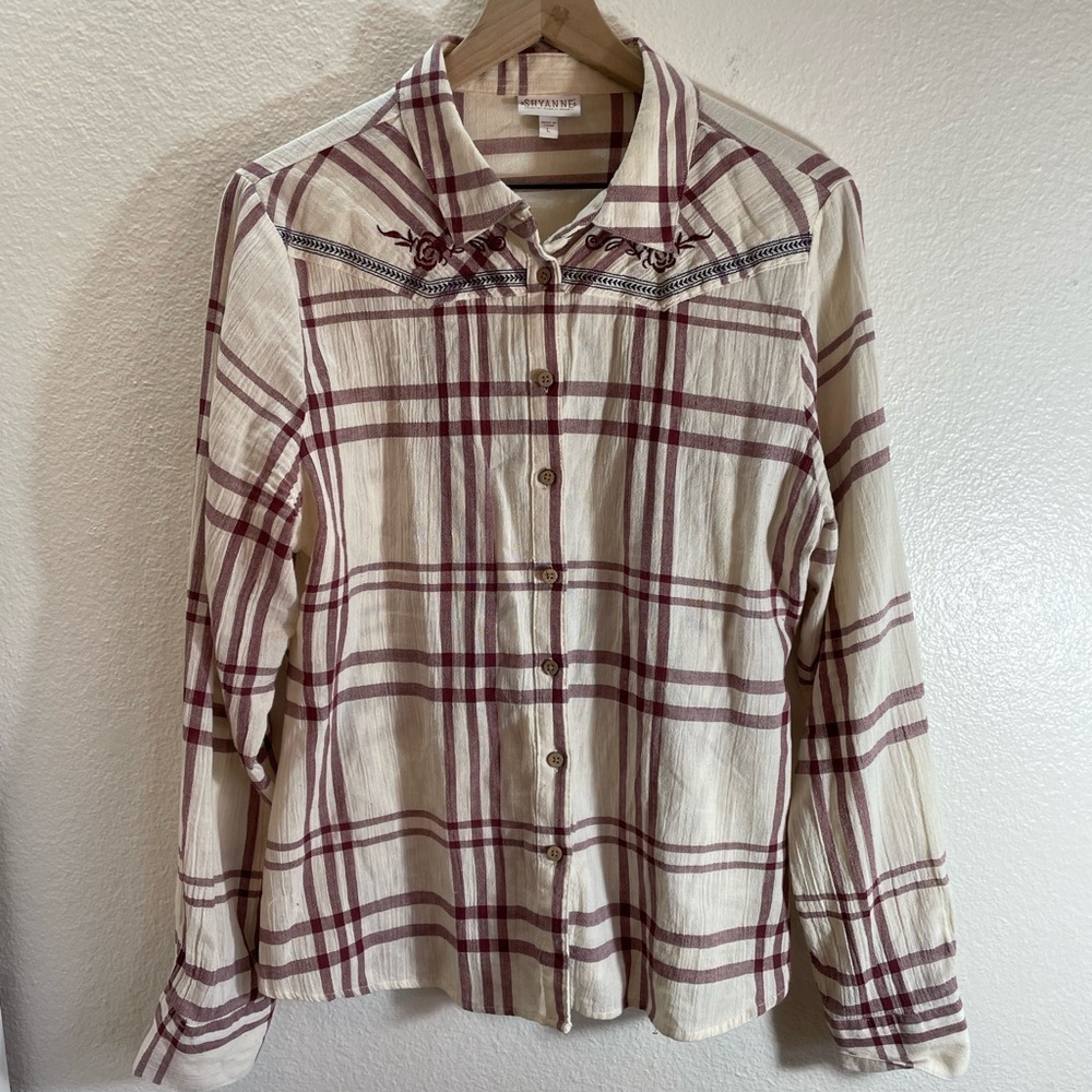 Shyanne Embroidered SouthWestern Aztec Shirt Size L